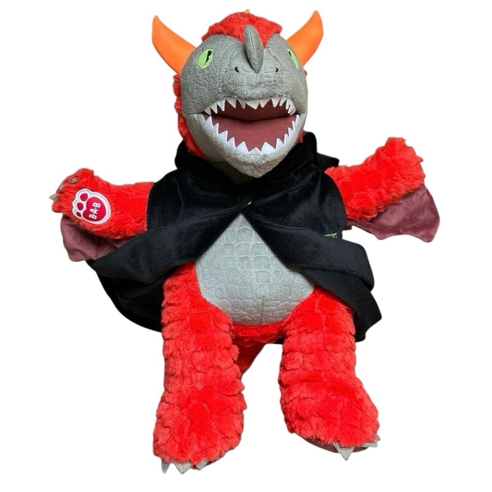 Build A Bear Great Wolf Lodge MagiQuest Charlock Red Dragon Plush w/ Cape
